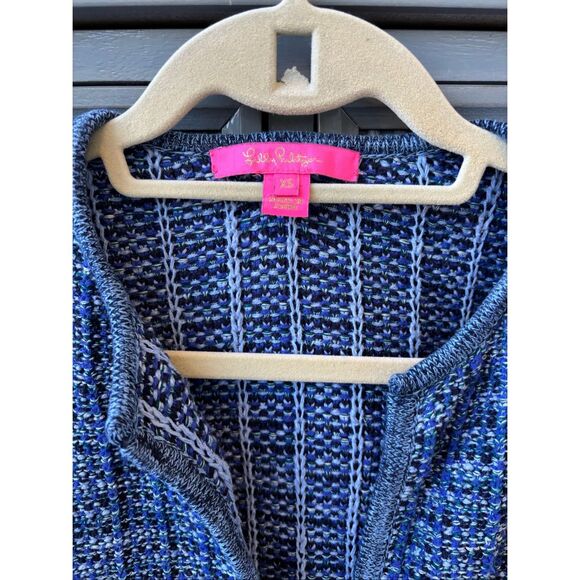 Lilly Pulitzer Simora Cardigan Oyster Bay Exotic Tweed, XS $158 F2 - Picture 4 of 9
